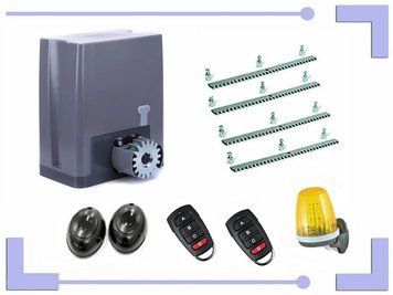 GATEXPERT DKC800AC. Комплект автоматики для откатных ворот. Рейка - 4 м. GATEXPERT-DKC800AC KIT-4 фото